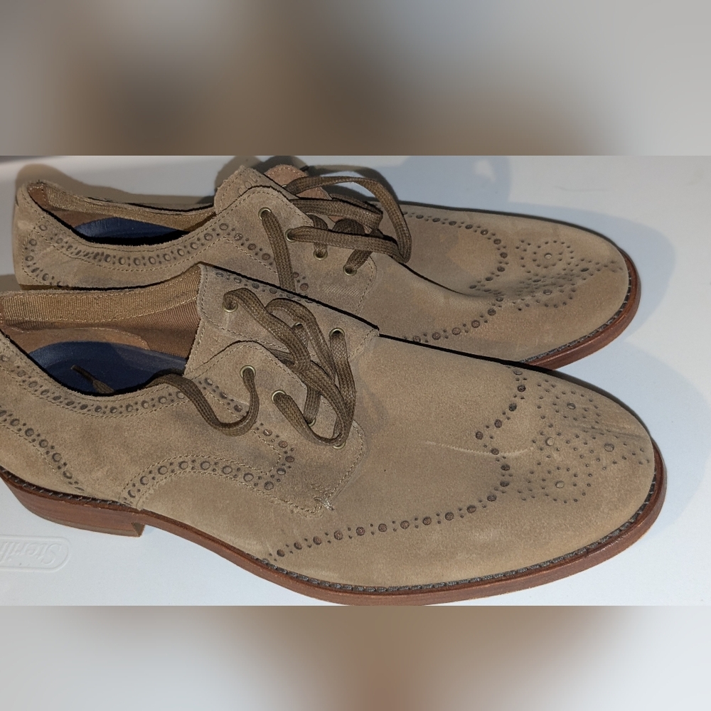 Cole Haan Men's Light Brown Suede Oxfords